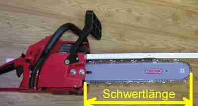 Schertl�nge oder Schnittl�nge bei Ersatzketten